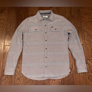 Jetty Horizon Mens Down Button Shacket Surfer Size M